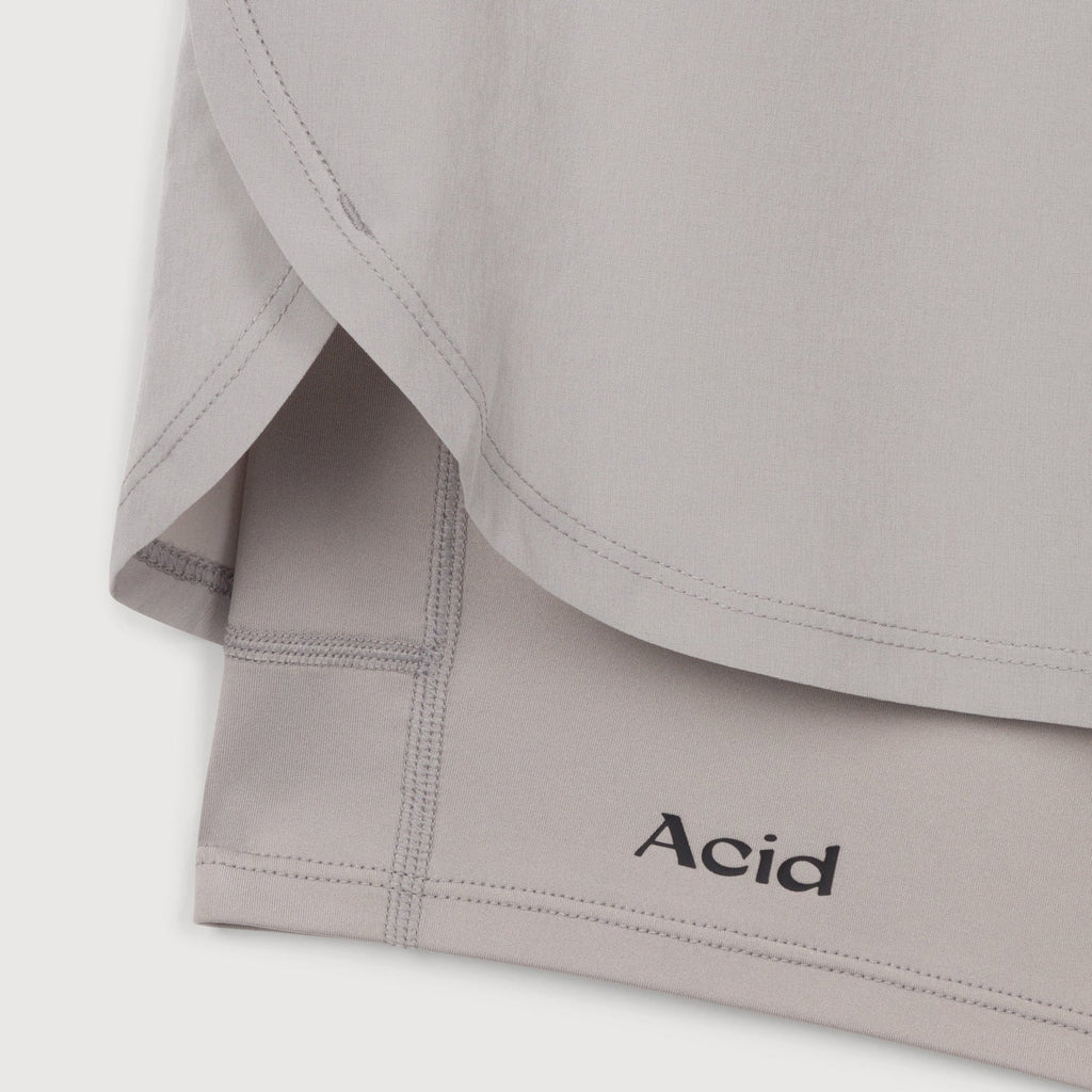Acid Running 2-in-1 Shorts - Ghost on Ghost