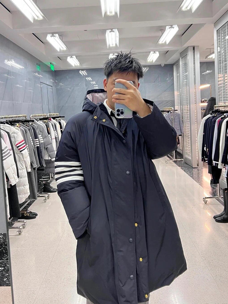 Unisex long down jacket
