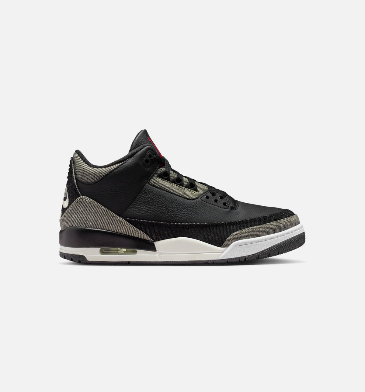 Air Jordan 3 x Levi's Black and White Denim | Men's Lifestyle Shoe | Denim Blue/Black/Gym Red