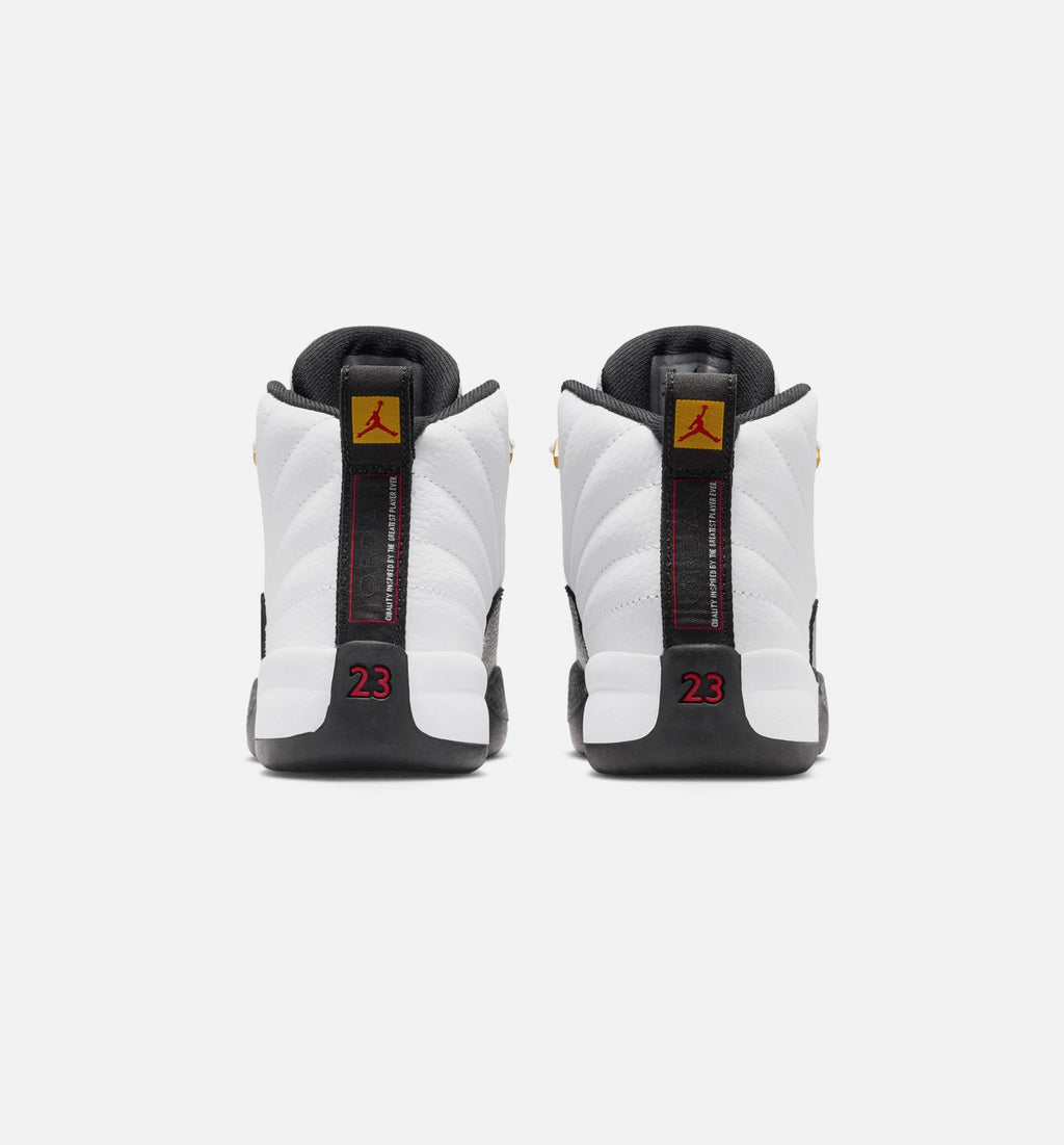 Air Jordan 12 Retro Taxi Preschool – White/Black/Taxi