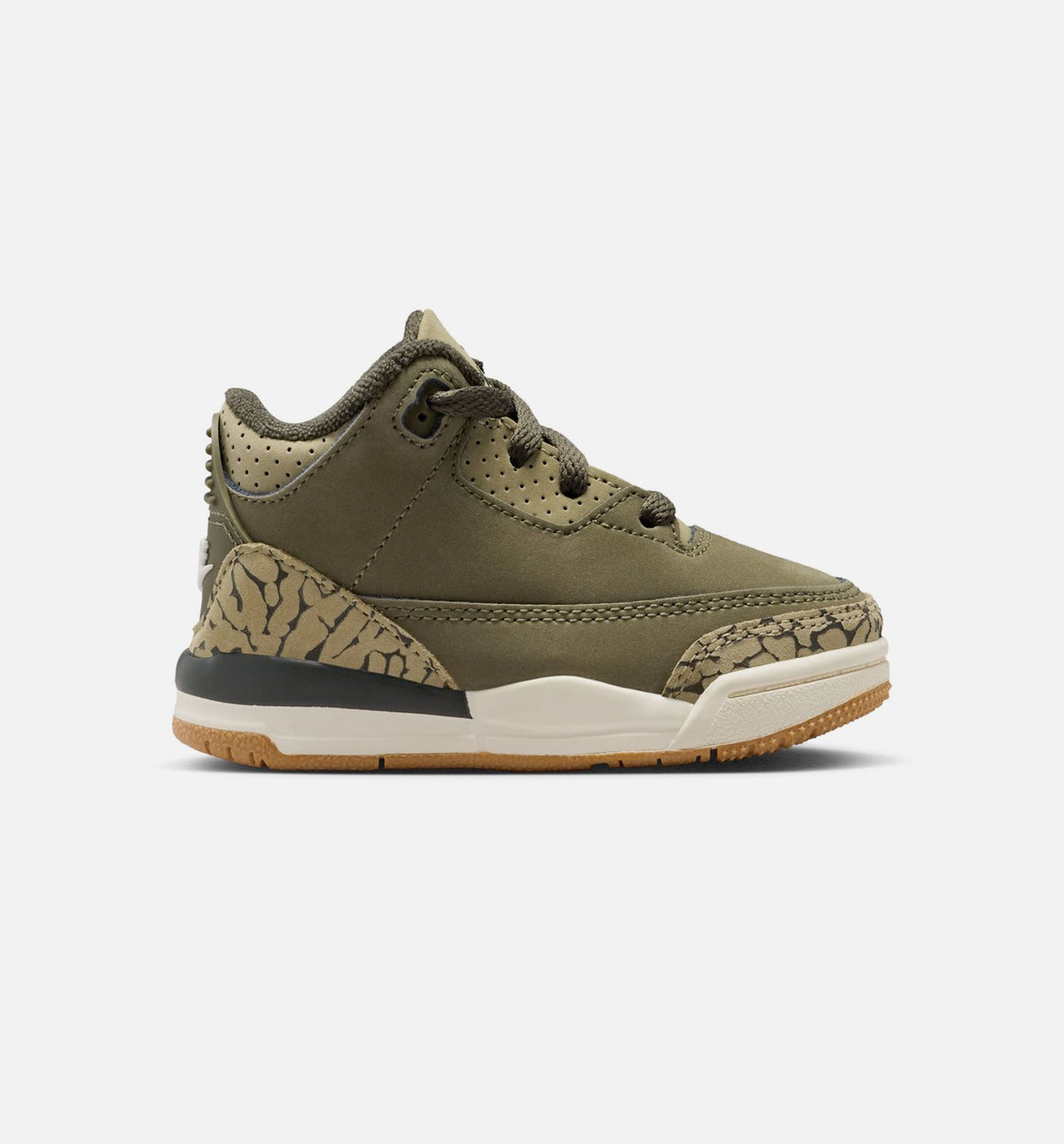 Air Jordan 3 Retro Medium Olive Infant & Toddler Lifestyle Shoe