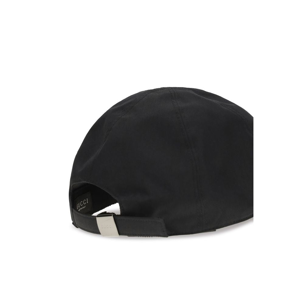 Gucci Black Cotton Baseball Cap