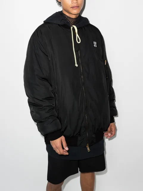 Raf Simons smiley-print bomber jacket