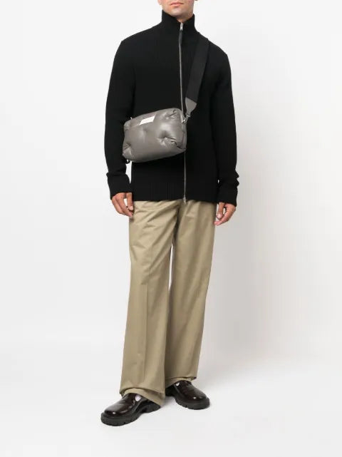 Maison Margiela four-stitch zip-up cardigan