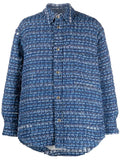 Thom Browne denim-tweed shirt jacket
