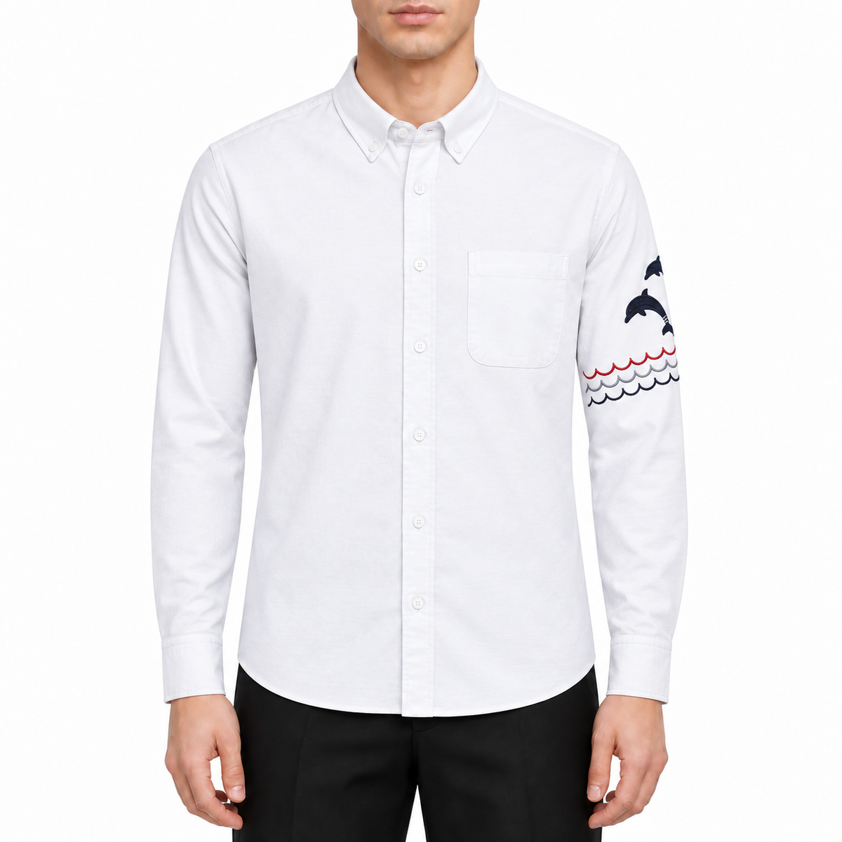 Men's Embroidered Shirt | Thom Browne