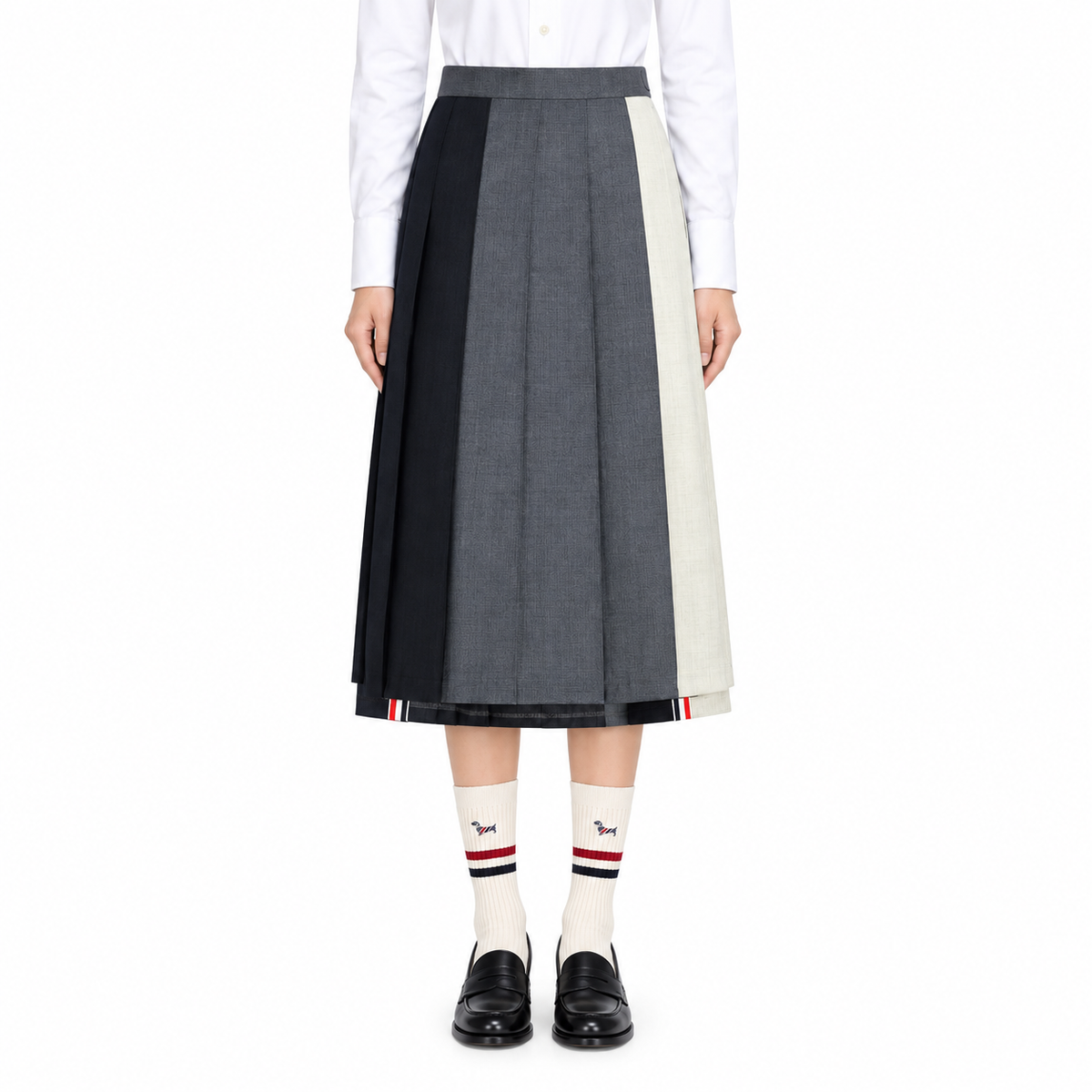 Women's Tri-Color Long Skirt | Thom Browne