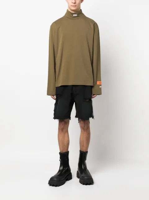 Heron Preston logo-print long-sleeve top