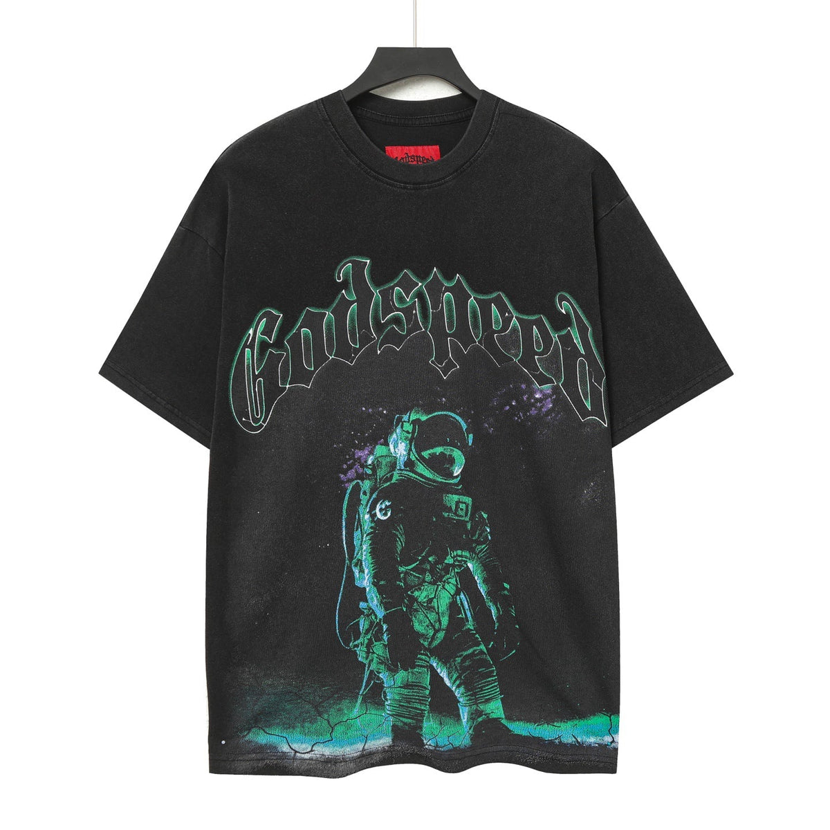 Godspeed Astronaut Space Graphic T‑Shirt