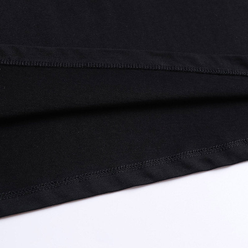 Off-White Flame Skull Pattern T-Shirt