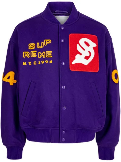 Supreme Tourist  "Purple" varsity jacket
