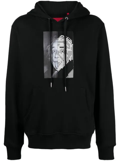 Mostly Heard Rarely Seen 8-Bit Silly Theory graphic-print cotton hoodie