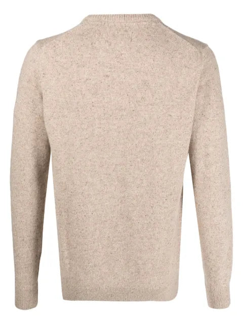 Barbour mélange-effect crew-neck jumper