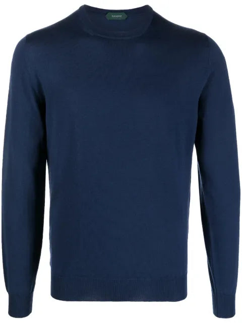 Zanone fine-knit crew-neck jumper