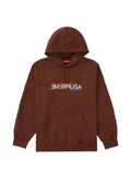 Supreme USA long-sleeve hoodie