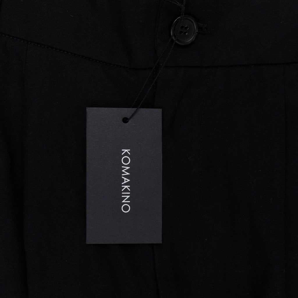 SLICED TAILORED BLACK TROUSER