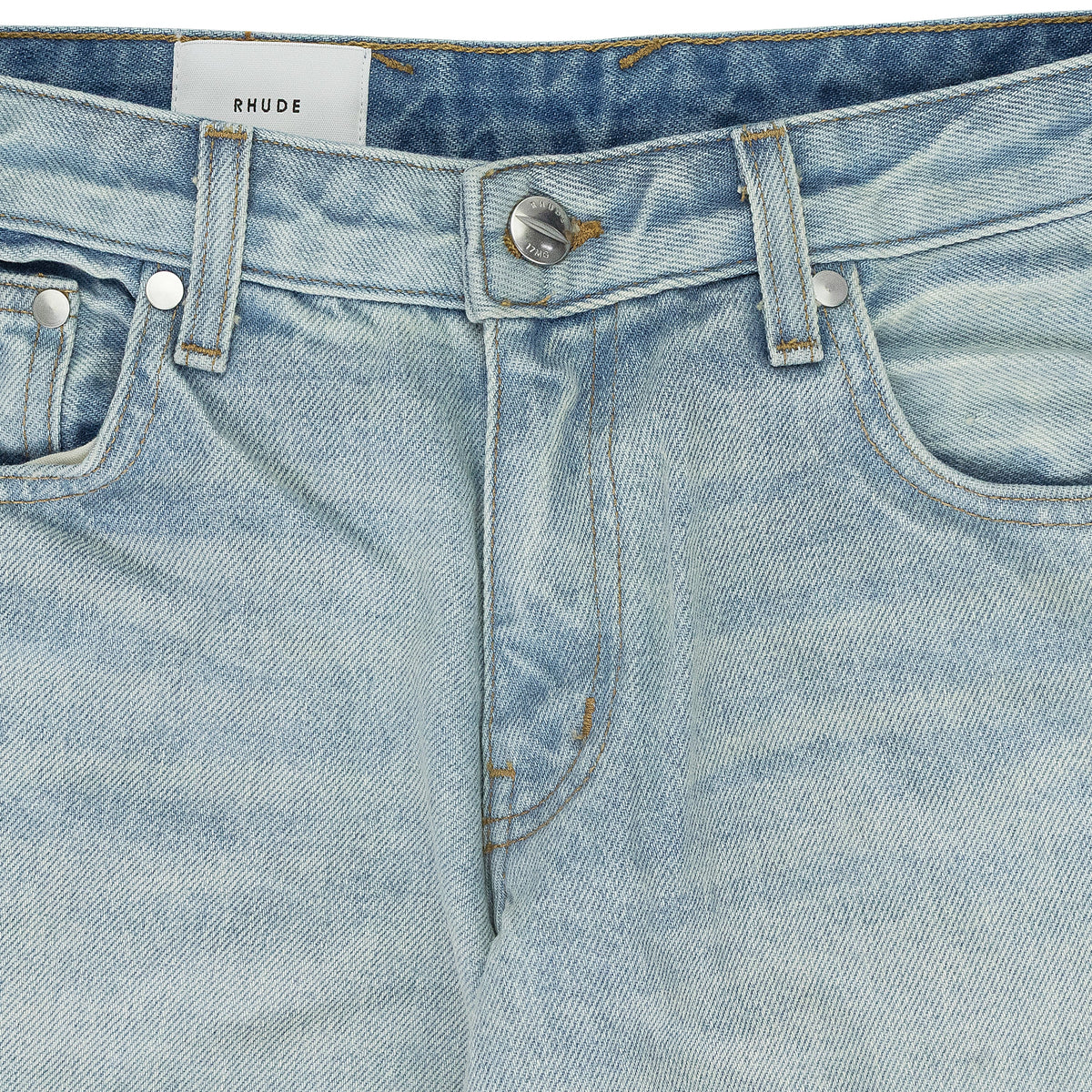 INDIGO LOW-WAIST FLARE DENIM BOOTCUT JEANS