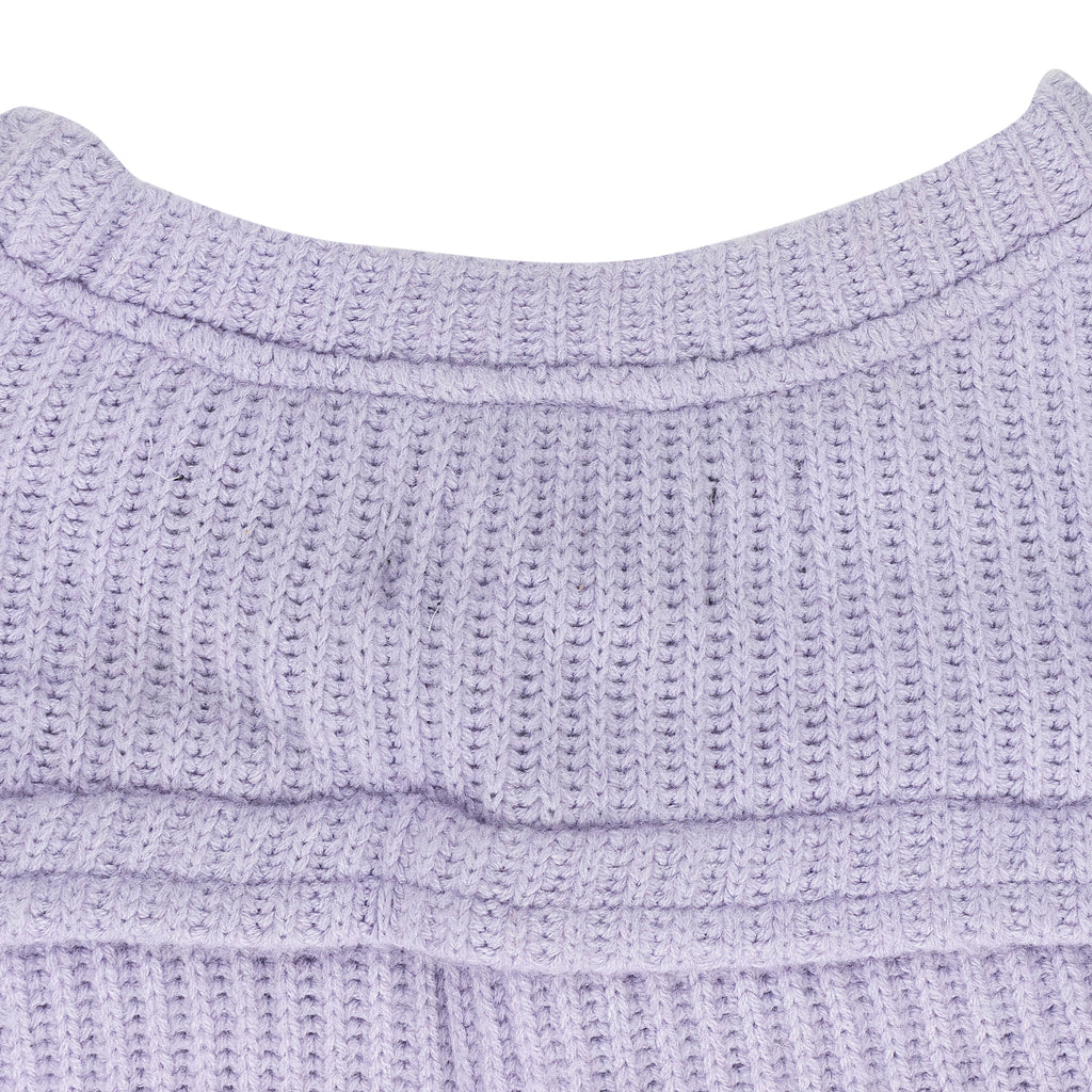 PURPLE ARC WOVEN SWEATER