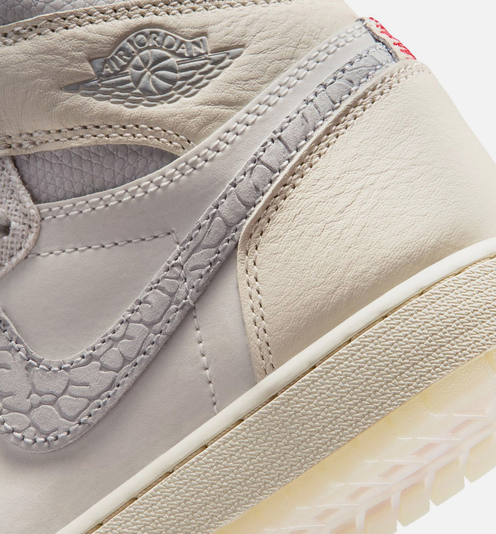 Air Jordan 1 Retro High OG Sail | Grade School Lifestyle Shoe | Sail/Varsity Red/Light Ivory/Coconut Milk/Phantom