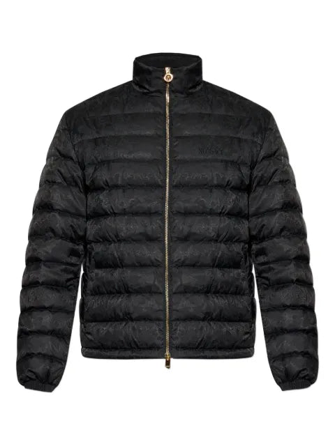 Versace jacquard padded jacket