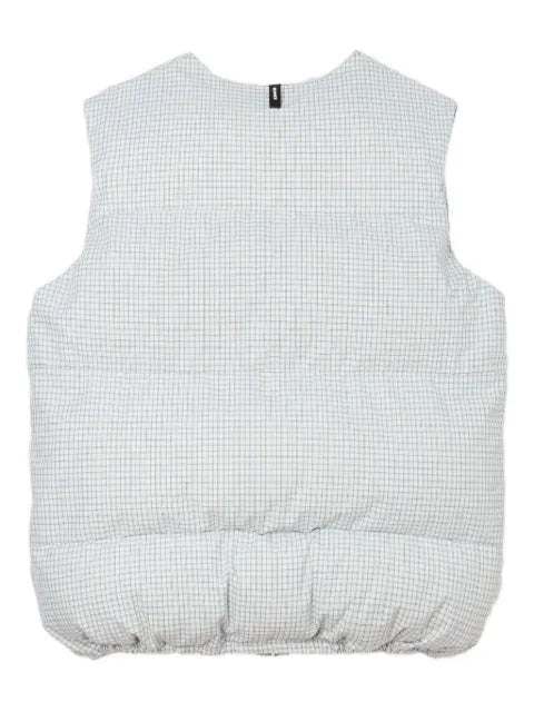 Sunnei checked puffy gilet