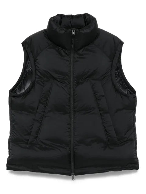 Y-3 quilted high-neck vest