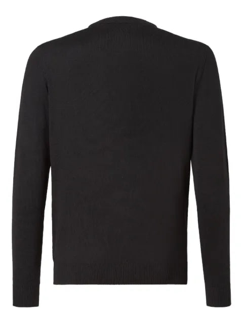 FENDI logo-patch pocket sweater