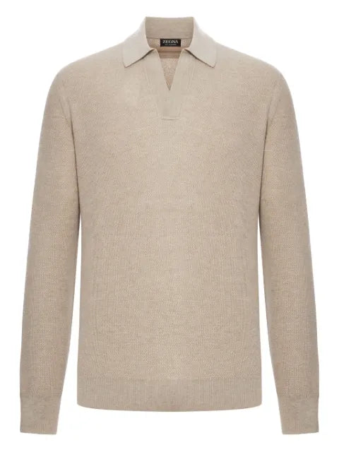 Zegna cashmere polo sweater