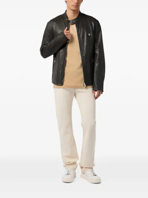 Billionaire Moto BB leather jacket