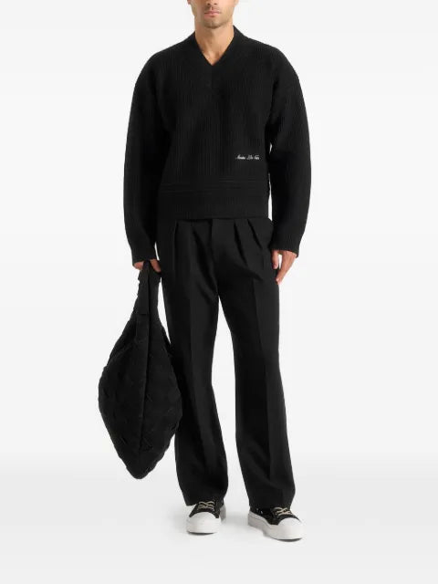 Manière De Voir Remi V-neck Signature knit jumper