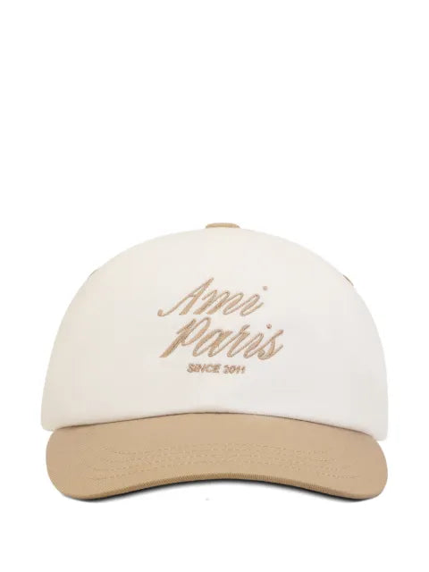 AMI Paris two-tone Ami Paris embroidered baseball cap