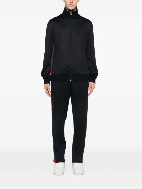 Gucci technical jersey zip jacket with Web