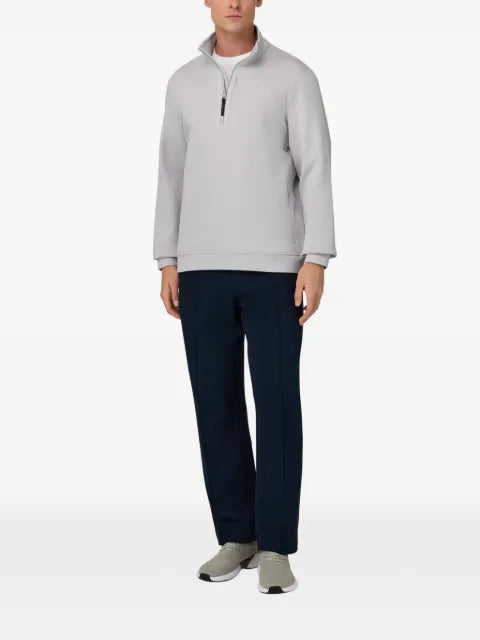 Boggi Milano half zip mock neck sweatshirt