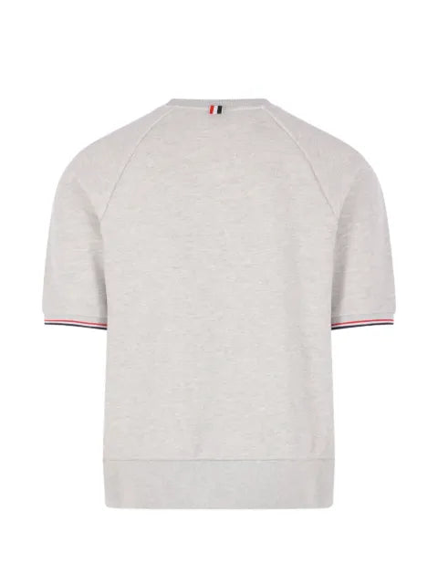 Thom Browne piqué short-sleeve sweatshirt