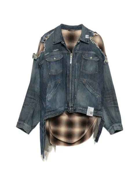 Maison MIHARA YASUHIRO check shirt layered jacket