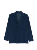 Homme Plissé Issey Miyake pleated double-breasted jacket