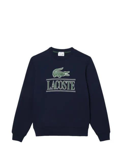 Lacoste fleece crew neck print sweatshirt