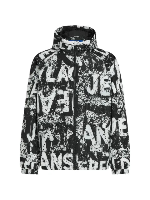 Karl Lagerfeld Jeans all-over logo padded jacket