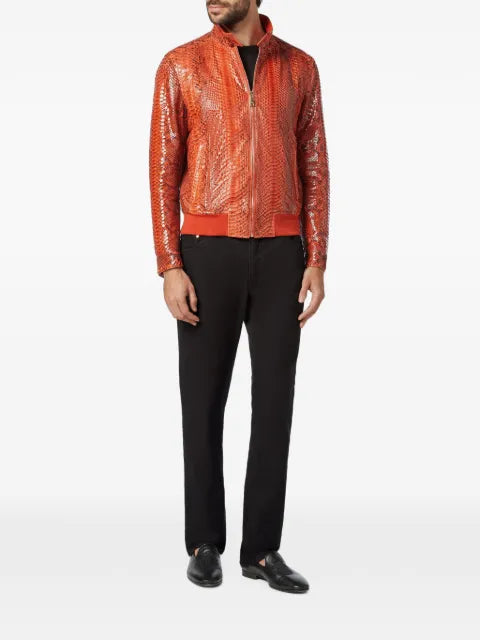 Billionaire bomber jacket in leather