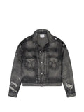 RHUDE ripped-detail denim jacket