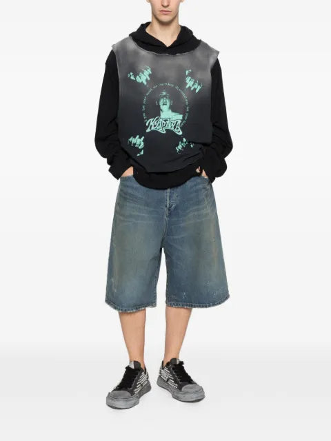 KAMIYA  Hoodie with a layered design