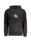 Calvin Klein logo-embroidered cotton hoodie