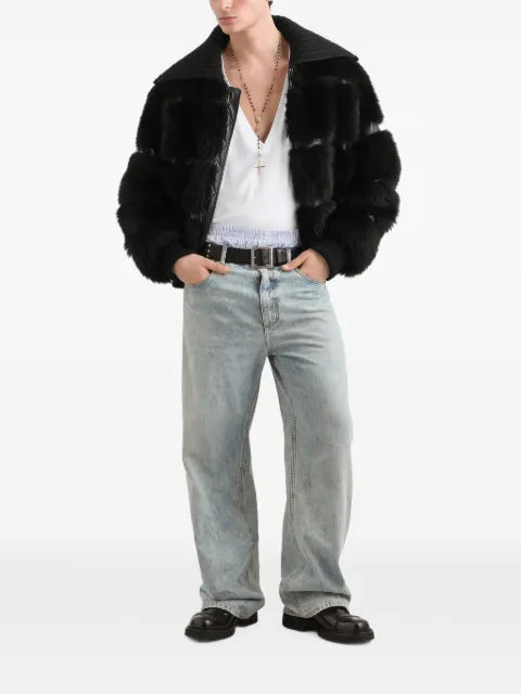 Dolce & Gabbana fur bomber jacket