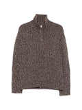 SANDRO zip-fastening knitted cardigan