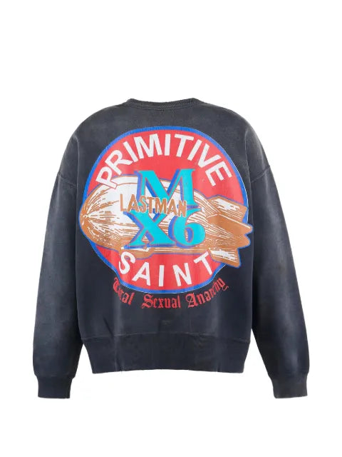 SAINT MXXXXXX Lastman graphic-print sweatshirt