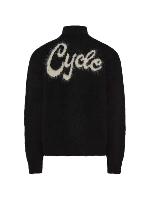 Cycle Maglie logo-embroidered zip-up cardigan