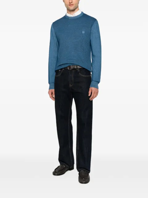 ETRO logo-embroidered crew-neck sweater