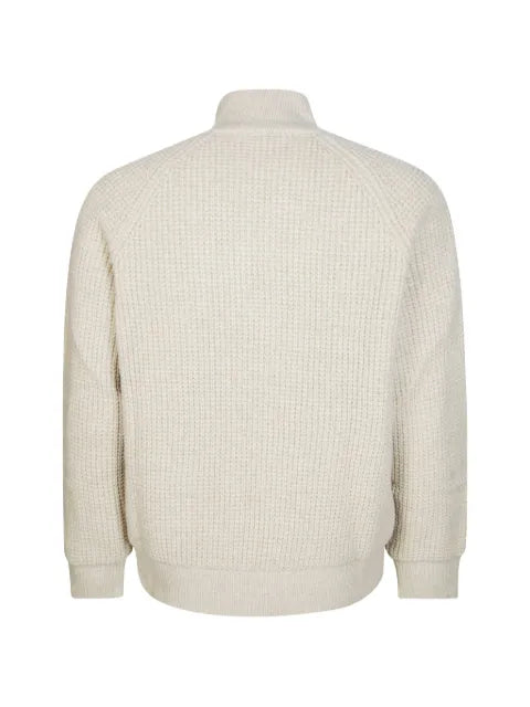 Altea waffle-knit zip-up cardigan