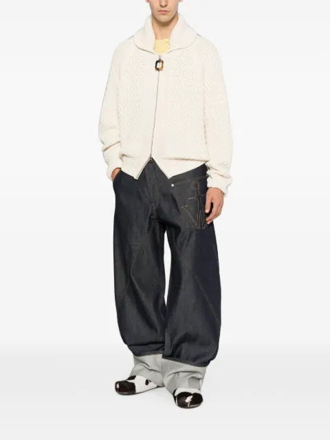 JW Anderson cable-knit zip-up cardigan
