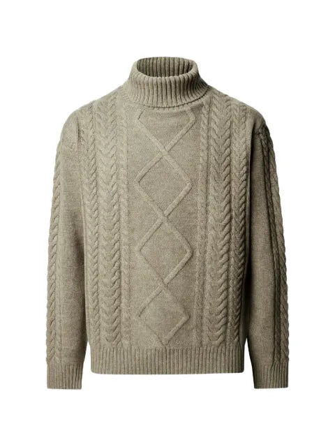 Hackett London argyle cable-knit sweater